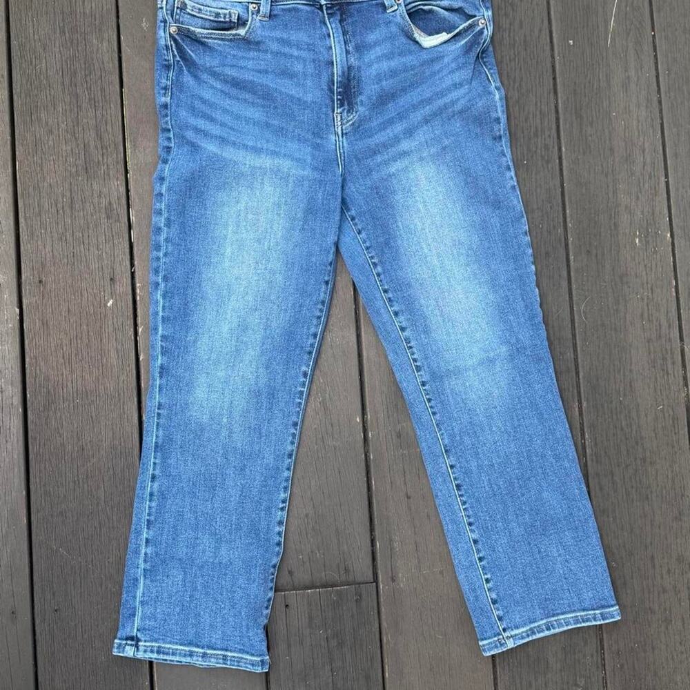 Pistola High Rise Crop Straight Jeans